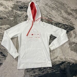The North Face Hoodie Women Small White Shaped By Expedition Lined Raglan Sleeve